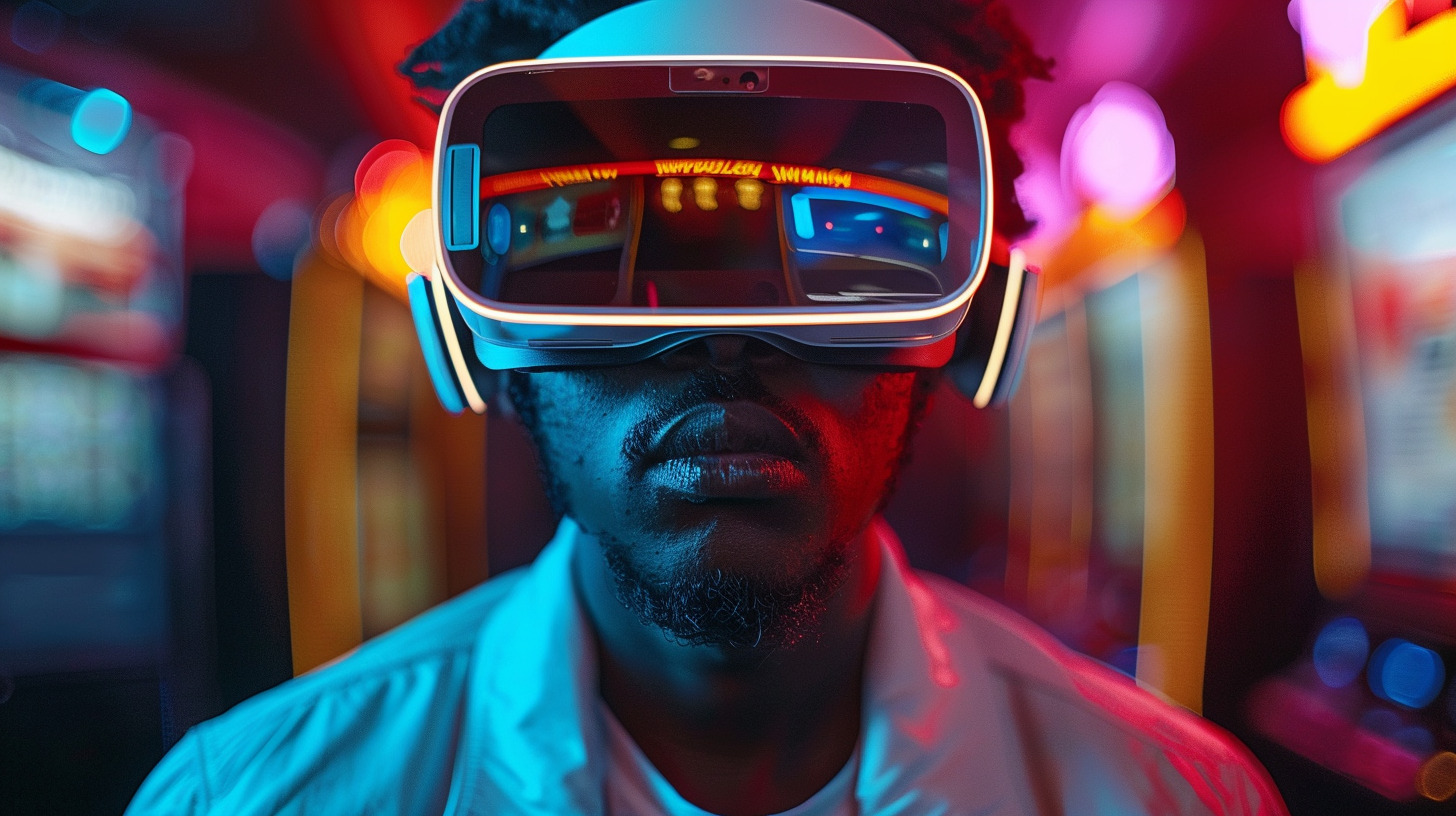 Virtual reality in an online casino